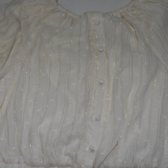 By The River Swiss Dot Boho Summer Crop Top Size L NWOT - Picture 10 of 11